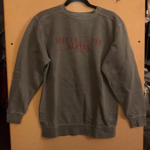 Comfort Colors Sweaters - Comfort Colors Theta Phi Alpha Crewneck